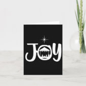 Joy Jesus Geboorteplaats Cool Kerstmis Kerstmis Kaart (Voorkant)