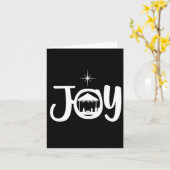 Joy Jesus Geboorteplaats Cool Kerstmis Kerstmis Kaart (Gele Bloem)