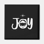 Joy Jesus Geboorteplaats Cool Kerstmis Kerstmis Magneet (Voorkant)