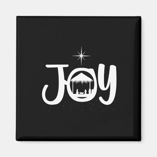 Joy Jesus Geboorteplaats Cool Kerstmis Kerstmis Magneet (Voorkant)