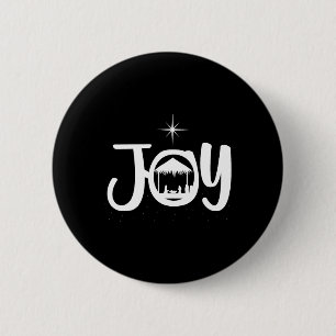 Joy Jesus Geboorteplaats Cool Kerstmis Kerstmis Ronde Button 5,7 Cm