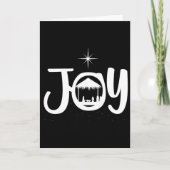 Joy Jesus Nativity Scene Cool Christmas Apparel  Kaart (Voorkant)