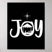 Joy Jesus Nativity Scene Cool Christmas Apparel  Poster (Voorkant)