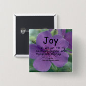 Joy Job 8-21 Vierkante Button 5,1 Cm (Voorkant /achterkant)