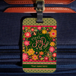 Joy Journey Gepersonaliseerde naam Inspirivity Flo Bagagelabel