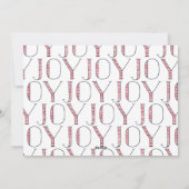 JOY JOY JOY Kerstvakantie Kaart (Achterkant)