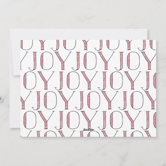 JOY JOY JOY Kerstvakantie Kaart (Achterkant)