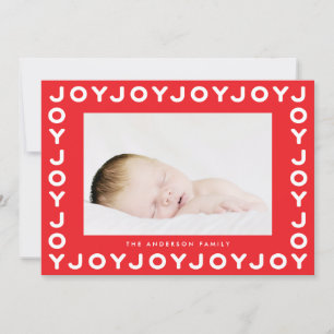 Joy Joy Red Lijst Holiday met kerstkaart