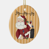 Joy Joy Santa Ornament (Rechts)