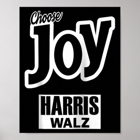 Joy Kamala Harris Tim Walz Slogan 2024 Gala Poster (Voorkant)