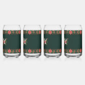 JOY kerst bloemenrand Blikvorm Glas (Links)