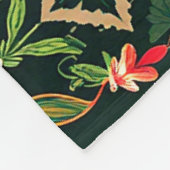 JOY kerst bloemenrand Fleece Deken (Hoek)