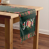 JOY kerst bloemenrand Korte Tafelloper (Voorbeeld)