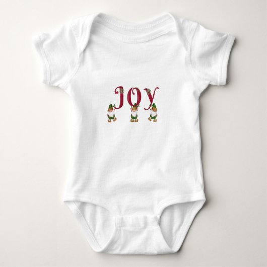 JOY Kerst Elfen houden Brieven Romper (Voorkant)