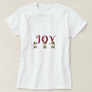 JOY Kerst Elfen houden Brieven T-shirt