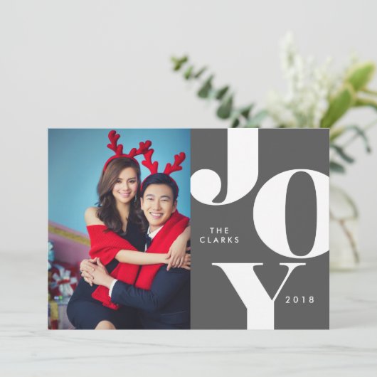 JOY Kerst Foto Kaarten / Feestdagen (Staand voorkant)