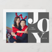 JOY Kerst Foto Kaarten / Feestdagen (Voorkant / Achterkant)