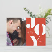 JOY Kerst Foto Kaarten / Feestdagen (Staand voorkant)