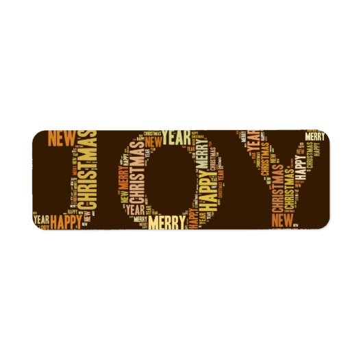 JOY, kerst, label (Voorkant)