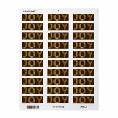 JOY, kerst, label (Full Sheet)