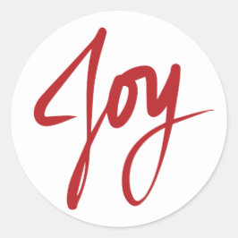 JOY Kerst Ronde Sticker