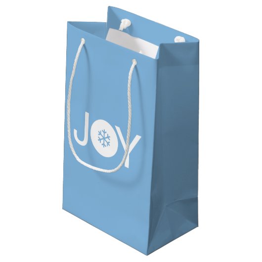 Joy Kerstblauw cadeautas (Achterkant Gekanteld)