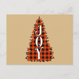 Joy kerstboom briefkaart