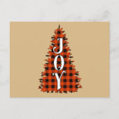 Joy kerstboom briefkaart (Voorkant)
