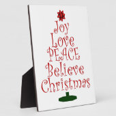 Joy kerstboom fotoplaat (Zijkant)