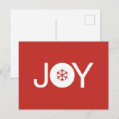 Joy kerstBriefkaart Briefkaart (Voorkant / Achterkant)
