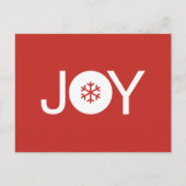 Joy kerstBriefkaart Briefkaart (Voorkant)