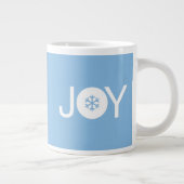 Joy kerstcadeau Blue Coffee-Mok Grote Koffiekop (Rechts)