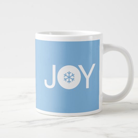 Joy kerstcadeau Blue Coffee-Mok Grote Koffiekop (Rechts)