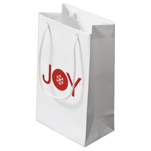 Joy kerstcadeau klein cadeauzakje (Achterkant Gekanteld)