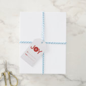 Joy kerstcadeautags cadeaulabel (Met Touw)