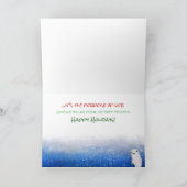 Joy Kerstdolphin Porpoise of Life Stars Feestdagen Kaart (Binnen)