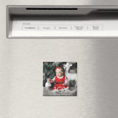"JOY" kerstelegante luxe foto's op maat + tekst Magneet (Insitu (Vaatwasser))