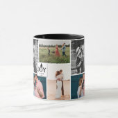 Joy kerstfamilie Foto collage Mok (Midden)