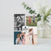 Joy-kerstfamilie Foto's voor collage Feestdagenkaart (Staand voorkant)