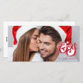 Joy kerstfeestay-fotokaart feestdagenkaart (Voorkant / Achterkant)