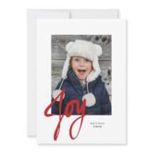 JOY kerstfeestay fotoplatte kaart