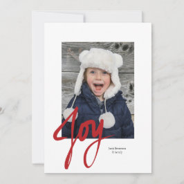 JOY kerstfeestay fotoplatte kaart