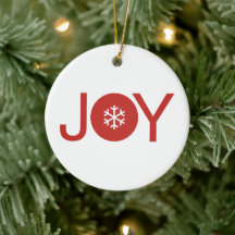 Joy kerstkeramisch Ornament