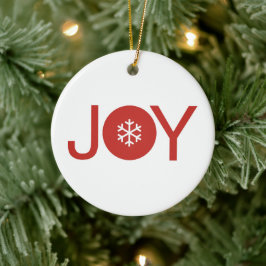 Joy kerstkeramisch Ornament