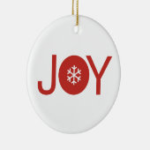 Joy kerstkeramisch Ornament (Rechts)