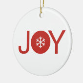 Joy kerstkeramisch Ornament (Links)