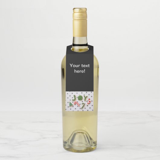 Joy kerstkoekjes flessenhanger (Op fles)