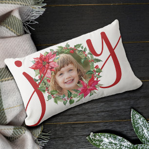 JOY Kerstkrans Foto Kussen