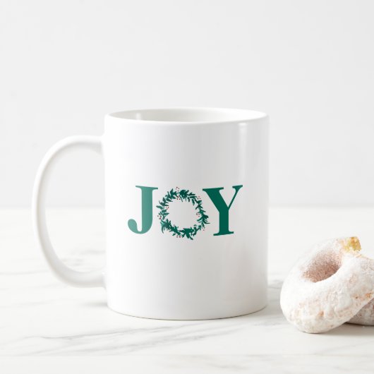 Joy Kerstkrans met bessen Koffiemok (Met donut)