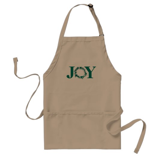 Joy Kerstkrans met bessen Standaard Schort (Voorkant)